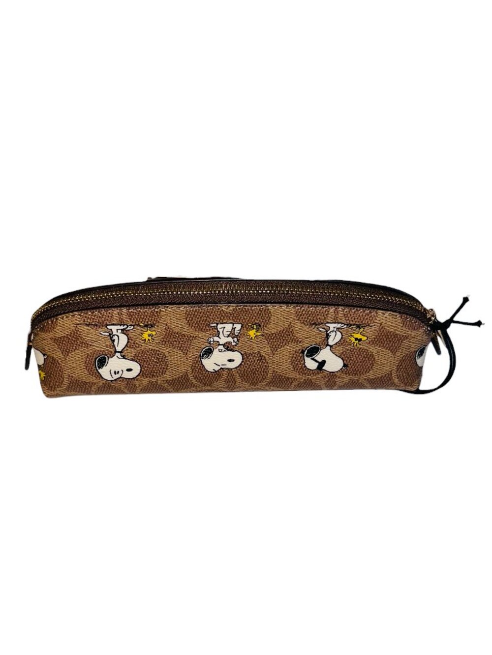 Coach X Peanuts Pencil Case in Signature Canvas with Snoopy Print
